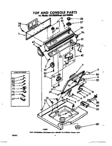 04 - Top And Console parts for Whirlpool Washer LHA7800W0 / from AppliancePartsPros.com