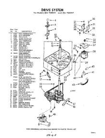 03 - Drive parts for Whirlpool Washer LDA7000W1 / from AppliancePartsPros.com