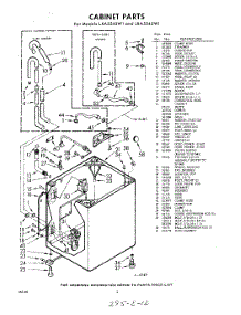02 - Section parts for Whirlpool Washer LXA5545W1 / from AppliancePartsPros.com