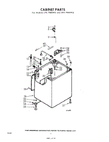 02 - Cabinet parts for Whirlpool Washer LFA7805W2 / from AppliancePartsPros.com