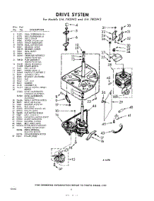 04 - Drive parts for Whirlpool Washer LFA7805W2 / from AppliancePartsPros.com