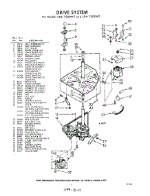 03 - Drive parts for Whirlpool Washer LDA7000W2 / from AppliancePartsPros.com