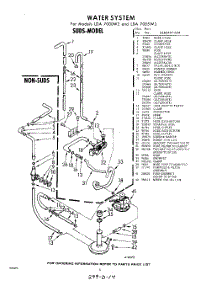 06 - Water System parts for Whirlpool Washer LDA7000W2 / from AppliancePartsPros.com