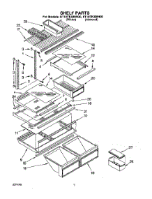 04 - Shelf parts for Whirlpool Refrigerator ET18TKXBN00 / from AppliancePartsPros.com