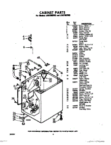 06 - Cabinet parts for Whirlpool Washer LHA7805W0 / from AppliancePartsPros.com
