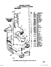 07 - Water System parts for Whirlpool Washer LHA7805W0 / from AppliancePartsPros.com