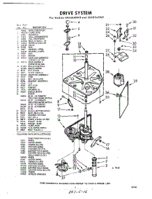 03 - Drive parts for Whirlpool Washer LXA5545W2 / from AppliancePartsPros.com