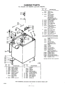 02 - Cabinet parts for Whirlpool Washer LFA7805W4 / from AppliancePartsPros.com