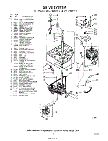 03 - Drive parts for Whirlpool Washer LFA7805W4 / from AppliancePartsPros.com