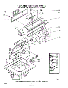 04 - Top And Console parts for Whirlpool Washer LFA7805W4 / from AppliancePartsPros.com