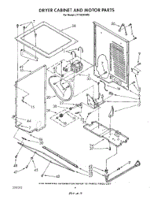 04 - Dryer Cabinet And Motor parts for Whirlpool Washer Dryer Combo LT7100XVN0 / from AppliancePartsPros.com