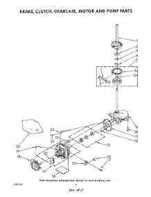 09 - Brake, Clutch, Gearcase, Motor And Pump parts for Whirlpool Washer Dryer Combo LT7100XVN0 / from AppliancePartsPros.com