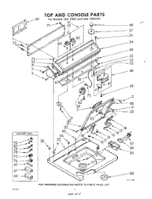 04 - Top And Console parts for Whirlpool Washer LDA7005W0 / from AppliancePartsPros.com