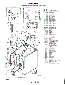 02 - Section parts for Whirlpool Washer LWA5545W0 / from AppliancePartsPros.com