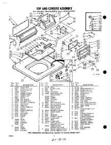 04 - Section parts for Whirlpool Washer LWA5545W0 / from AppliancePartsPros.com