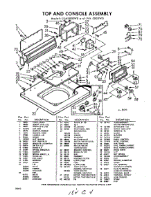 04 - Section parts for Whirlpool Washer LVA5500W0 / from AppliancePartsPros.com