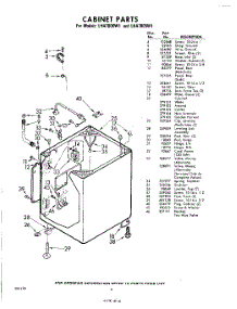 06 - Cabinet parts for Whirlpool Washer LHA7805W1 / from AppliancePartsPros.com