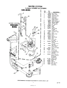 07 - Water System parts for Whirlpool Washer LHA7805W1 / from AppliancePartsPros.com