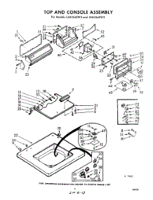 04 - Top And Console parts for Whirlpool Washer LXA5545W3 / from AppliancePartsPros.com