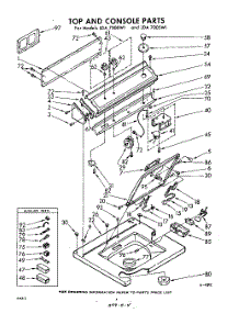 04 - Top And Console parts for Whirlpool Washer LDA7005W1 / from AppliancePartsPros.com