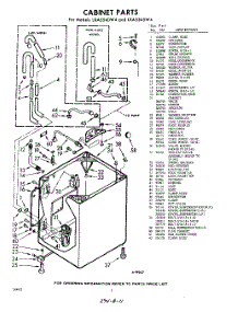 02 - Cabinet parts for Whirlpool Washer LXA5545W4 / from AppliancePartsPros.com