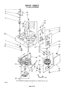 02 - Drive parts for Whirlpool Washer LHA9500W0 / from AppliancePartsPros.com