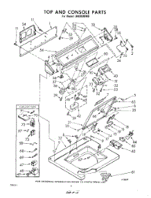 04 - Top And Control parts for Whirlpool Washer LHA9500W0 / from AppliancePartsPros.com