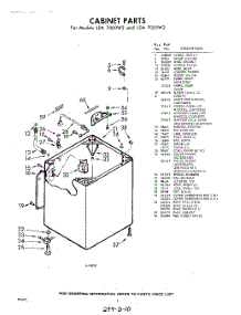 02 - Cabinet parts for Whirlpool Washer LDA7005W2 / from AppliancePartsPros.com