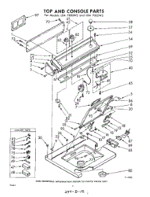 04 - Top And Console parts for Whirlpool Washer LDA7005W2 / from AppliancePartsPros.com