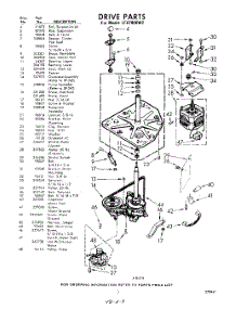 03 - Drive parts for Whirlpool Washer LFA7900W2 / from AppliancePartsPros.com