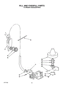 08 - Fill And Overfill parts for Kitchenaid Dishwasher KUDA230YAL0 / from AppliancePartsPros.com