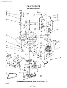 04 - Drive parts for Whirlpool Washer LHA9500W1 / from AppliancePartsPros.com