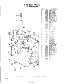 06 - Cabinet parts for Whirlpool Washer LHA9500W1 / from AppliancePartsPros.com