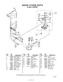 07 - Water System parts for Whirlpool Washer LHA9500W1 / from AppliancePartsPros.com