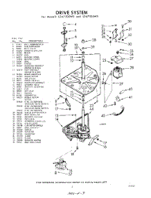 03 - Drive parts for Whirlpool Washer LDA7500W0 / from AppliancePartsPros.com