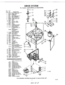 03 - Drive parts for Whirlpool Washer LXA5545W6 / from AppliancePartsPros.com