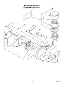 02 - Blower parts for Kitchenaid Dishwasher KUDA230YAL1 / from AppliancePartsPros.com