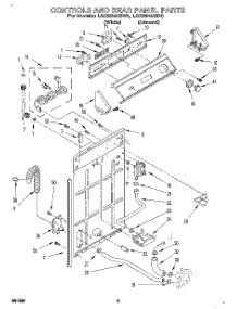 02 - Control And Rear Panel parts for Whirlpool Washer LSC8245BN0 / from AppliancePartsPros.com