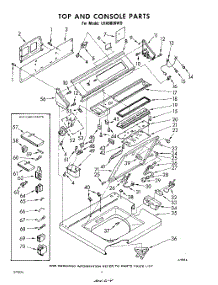 04 - Top And Console parts for Whirlpool Washer LHA9800W0 / from AppliancePartsPros.com