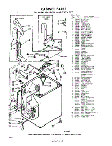 02 - Cabinet parts for Whirlpool Washer LXA5545W7 / from AppliancePartsPros.com