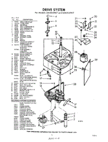 03 - Drive System parts for Whirlpool Washer LXA5545W7 / from AppliancePartsPros.com
