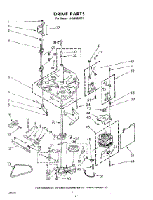 02 - Drive parts for Whirlpool Washer LHA9800W1 / from AppliancePartsPros.com