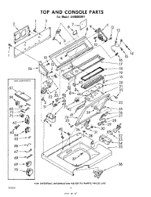 04 - Top And Console parts for Whirlpool Washer LHA9800W1 / from AppliancePartsPros.com