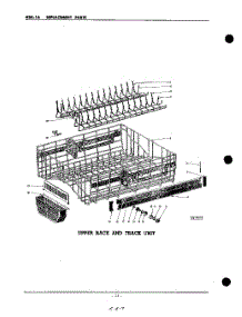 21 - Upper Rack And Track parts for Kitchenaid Dishwasher KDS16SC / from AppliancePartsPros.com