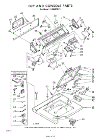 04 - Top And Console parts for Whirlpool Washer LFA9800W3 / from AppliancePartsPros.com
