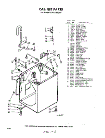 02 - Section parts for Whirlpool Washer LWA5800W1 / from AppliancePartsPros.com