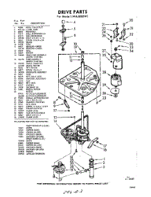 03 - Section parts for Whirlpool Washer LWA5800W1 / from AppliancePartsPros.com