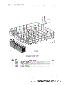 14 - Lower Rack parts for Kitchenaid Dishwasher KDS16WSC / from AppliancePartsPros.com