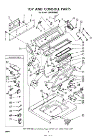 02 - Top And Console parts for Whirlpool Washer LHA9800W2 / from AppliancePartsPros.com