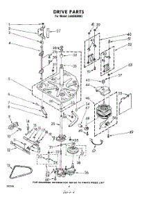 04 - Drive parts for Whirlpool Washer LHA9800W2 / from AppliancePartsPros.com